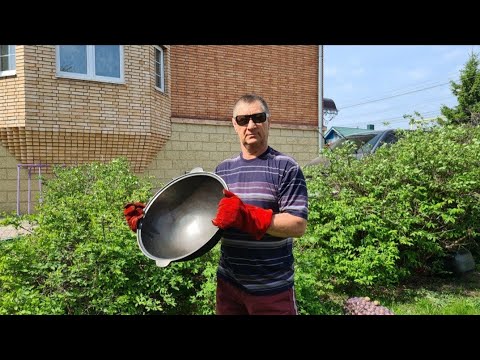 Самый правильный и подробный обжиг с прокаливанием нового чугунного казана