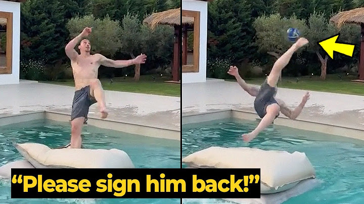 La reazione dei tifosi dello United dopo l'incredibile acrobazia di Zlatan Ibrahimovic in piscina...