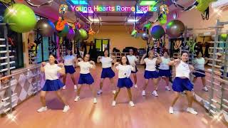 Baila Con La Ola Nf Remix - Amira Syahira Dance Fitness Reggaeton Young Hearts Rome Ladies