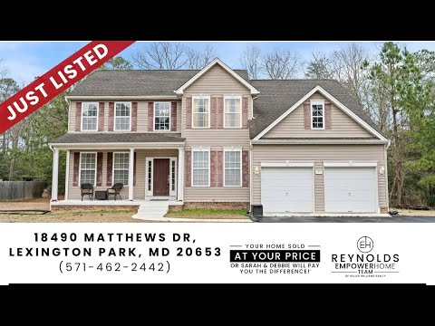 18490 Matthews Dr, Lexington Park, MD home video tour