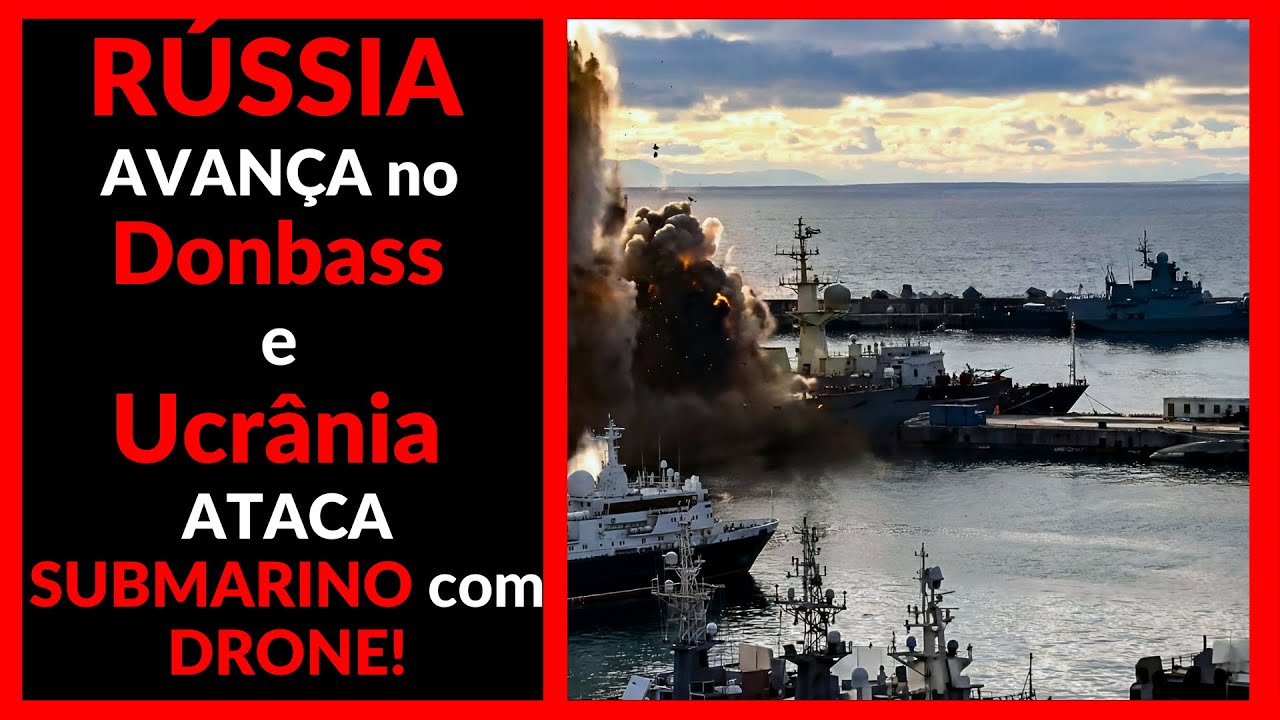 Ucrânia ATACA SUBMARINO com Sub Sea Baby!! RÚSSIA NEGA, mas VÍDEOS SUGEREM DANO!!