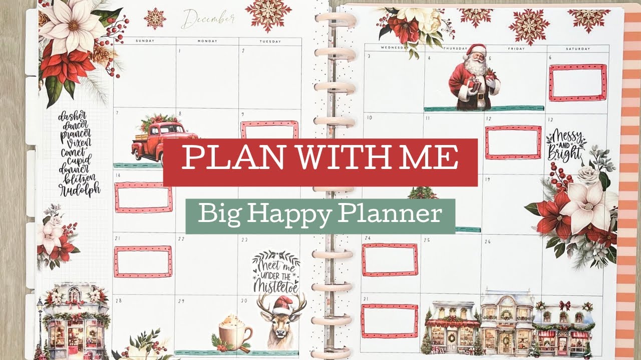 PLAN WITH ME | BIG HAPPY PLANNER | December  Monthly