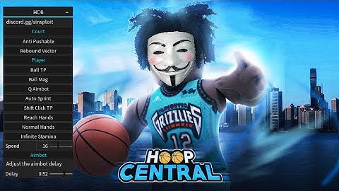 NEW HOOP CENTRAL 6 GUI (AIMBOT, BALL MAG, INF STAM)