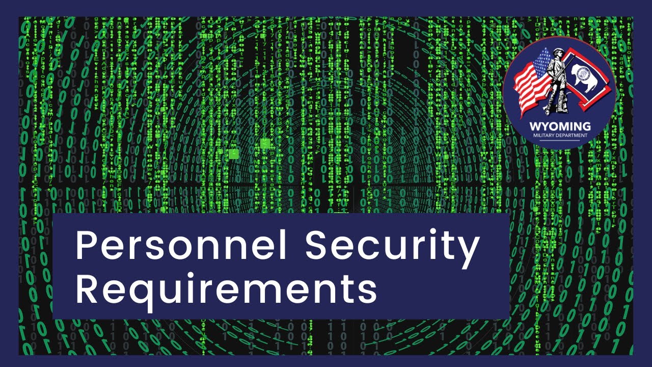 WYMD Personnel Security Requirements for New Hires YouTube