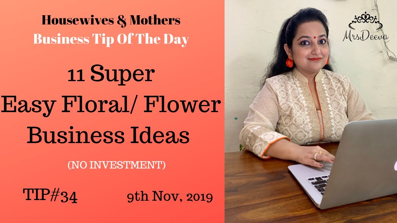 11 Super Easy Flower/ Floral Business Ideas Earn From Home Tip Of