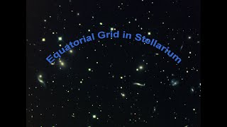 Equatorial Grid  in Stellarium