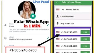 Fake WhatsApp kaise banaye 2024_ How to Create Fake WhatsApp account with fake number screenshot 3