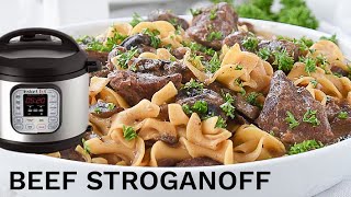 Instant Pot Beef Stroganoff