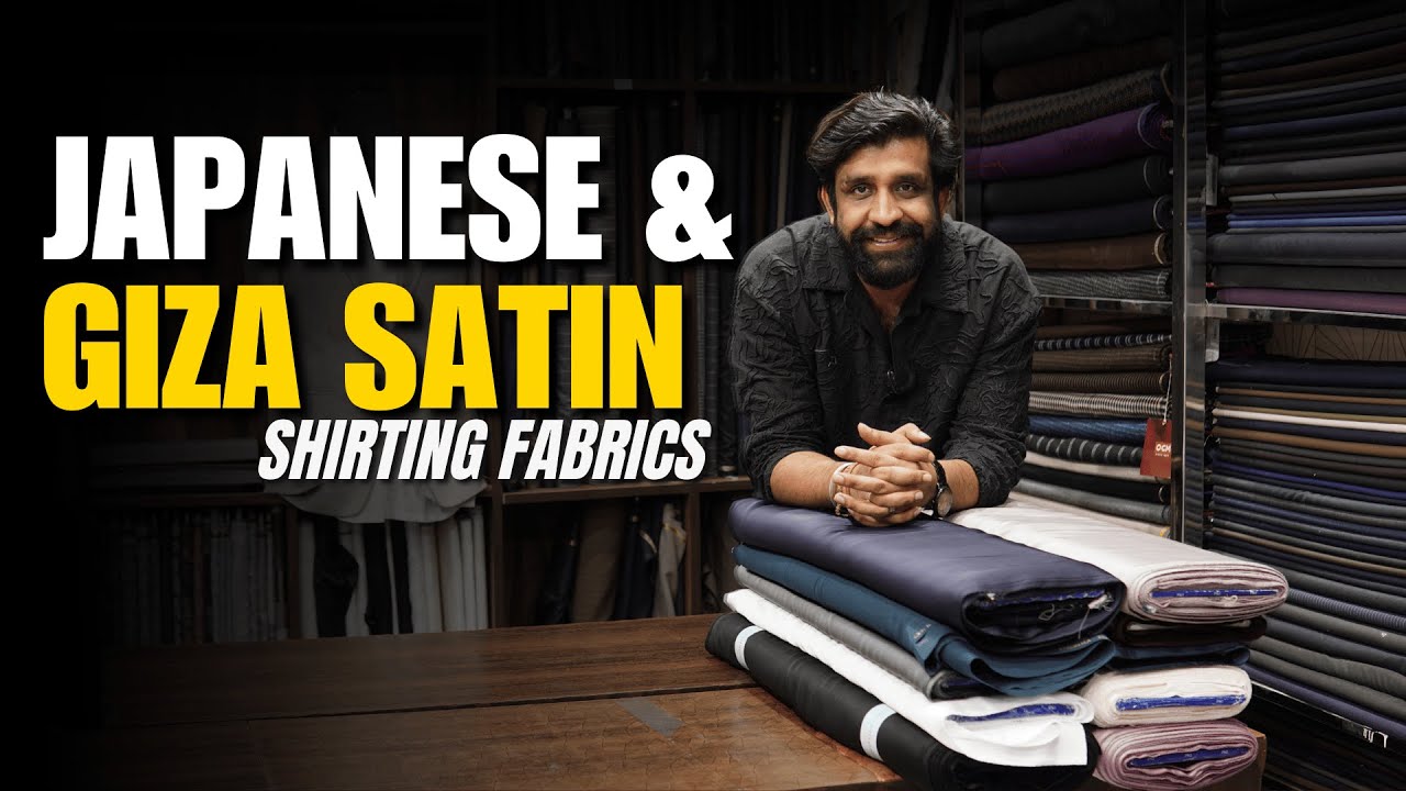 Japanes & Giza Satin Shirting Fabric | Premium Original Men’s Wear Fabrics