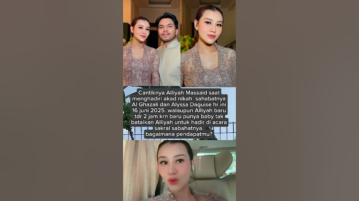 aaliyah Massaid tetap hadir di acara akad Alyssa meski hanya tidur 2 jam #thariqhalilintar  #aaliyah