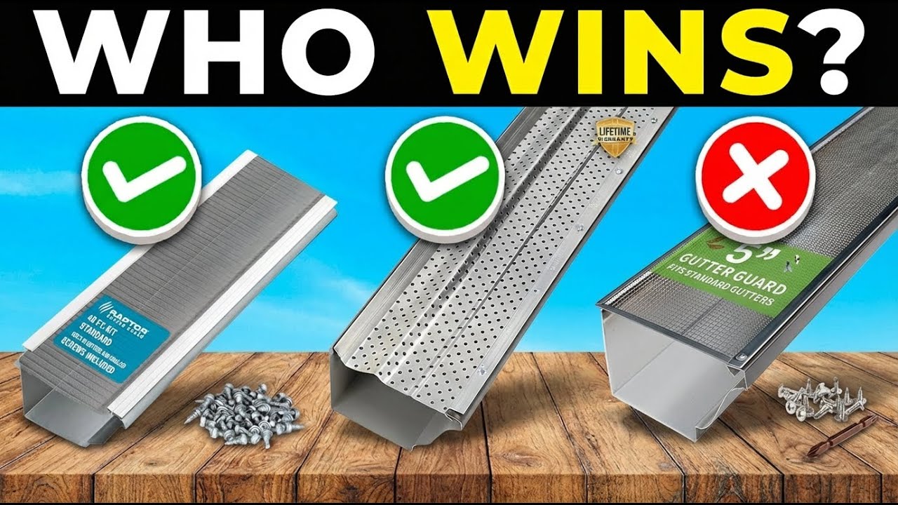 TOP 5 BEST GUTTER GUARDS 2026 | Affordable Gutter Guards on AMAZON