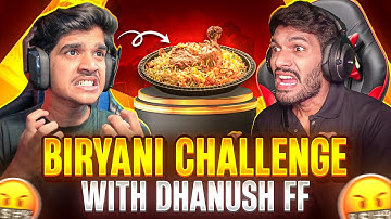 😎DHANUSH FF GAMER V-S THALAGAMING🥵 |1V1🔥| BRIYANI CHALLENGE😋| FREE FIRE IN TELUGU #freefire #dfg