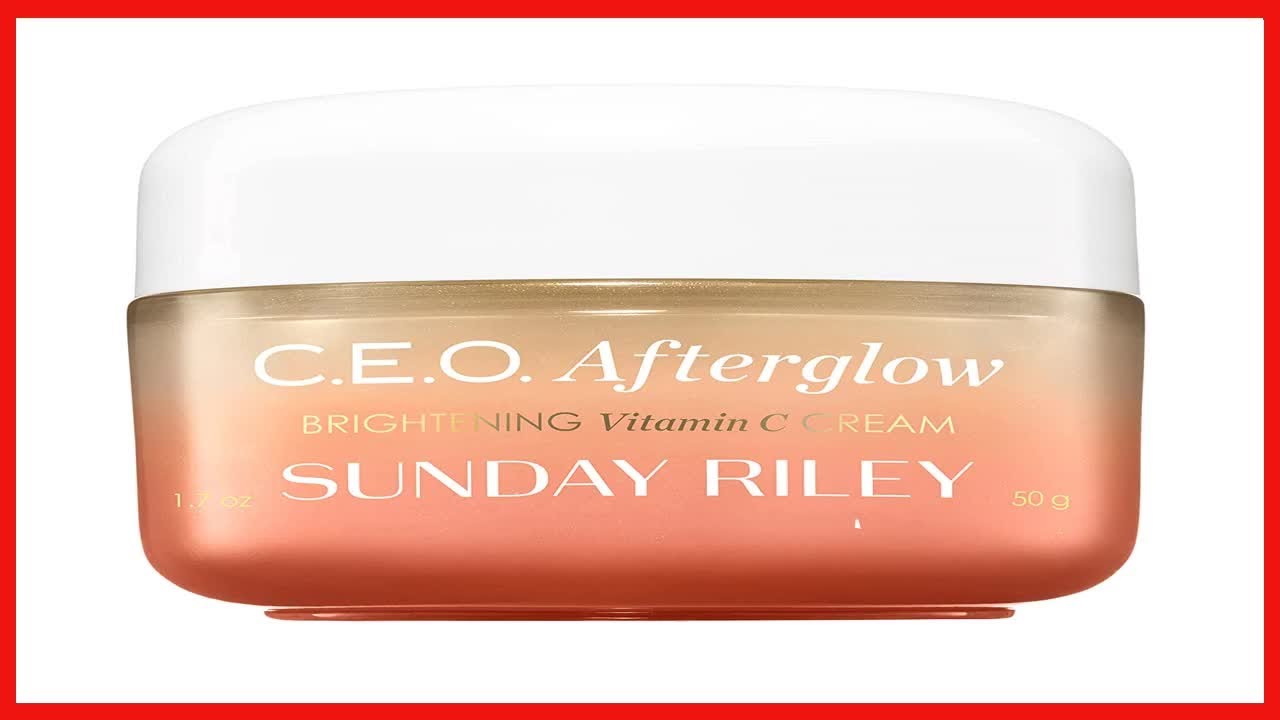 Sunday Riley C.E.O. Afterglow Brightening Vitamin C Cream Face Moisturizer, 1.7  oz. 
