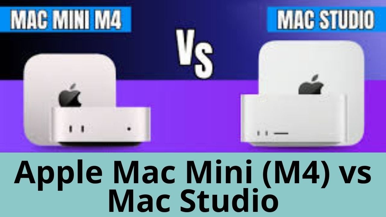 Apple Mac Mini (M4) vs Mac Studio: The Ultimate Showdown - YouTube