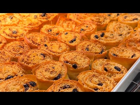 أوباااااه بقي سهله وجديده الكنافه بالجلاااااش بقي بطريقة جديده 