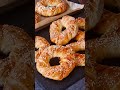 Flaky Twisted Cheese Bagels #shorts #cheese #bagels #flaky