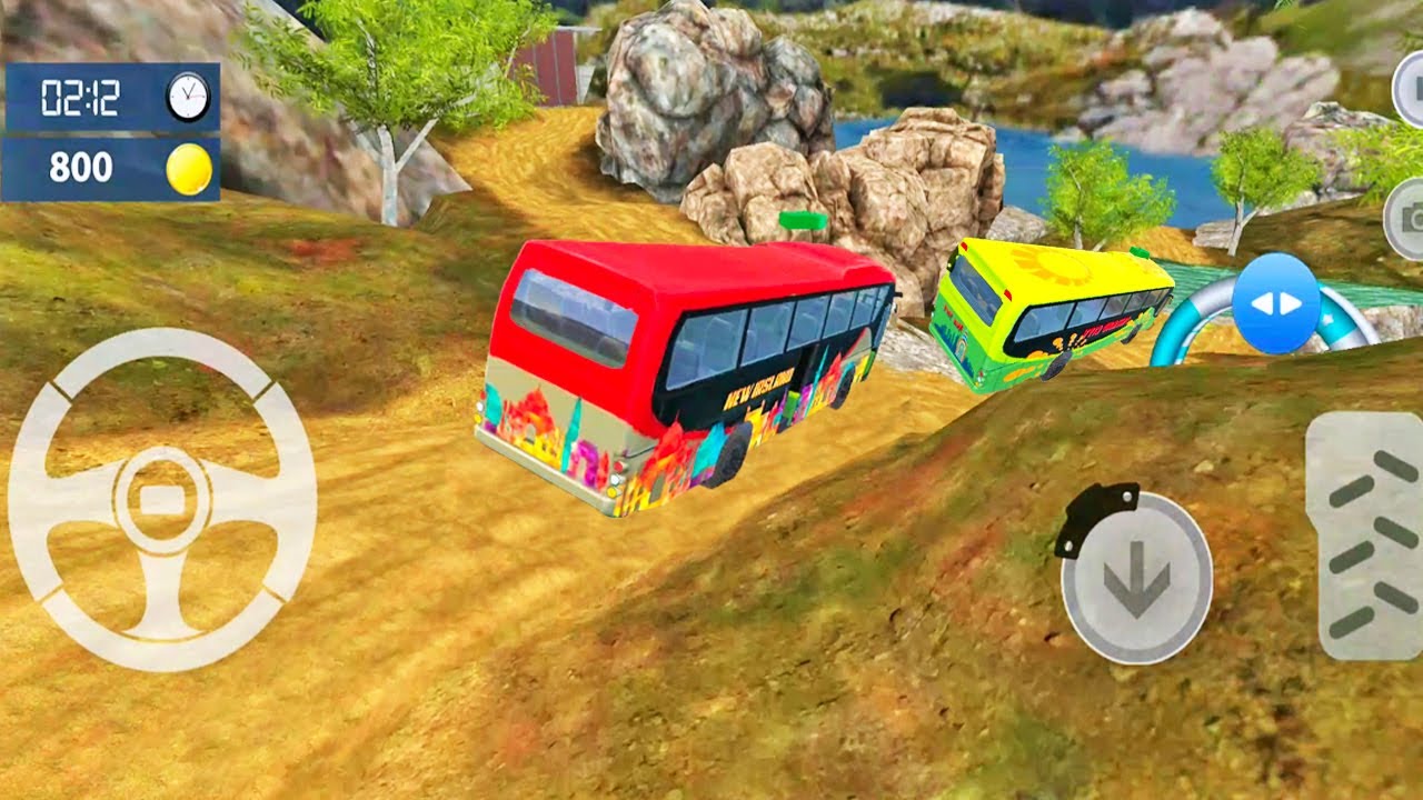 Offroad Mountain Climb Bus Driving Racing Game - Bus Games 3D - Mountain Bus Duty Game
