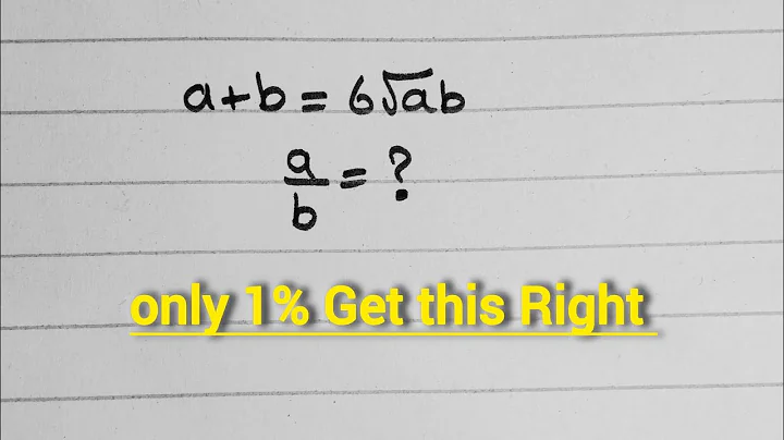A Tricky math Radical Algebraic Olympiad Equation Most people fail can you get it 