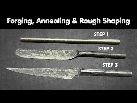 {Pt 1/5} How To Make A Turning Sloyd Knife - Nic Westermann (Forging, Annealing & Rough Shaping)