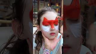 🌸✨ Cute Fox Face Painting ✨🌸
