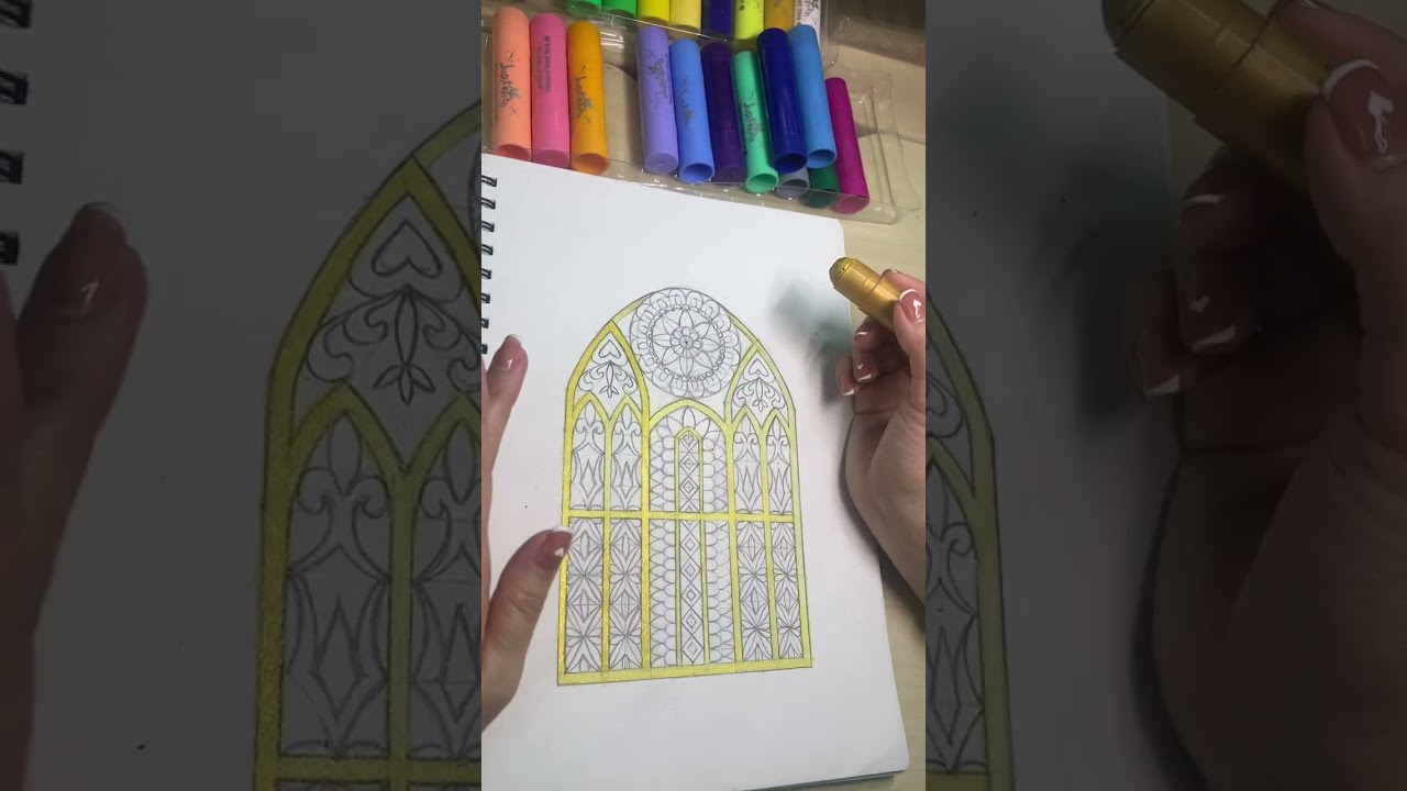 HD VẼ TRANG TRÍ CỬA SỔ LẤY CẢM HỨNG TỪ KIẾN TRÚC GOTHIC ( MT7 - CÂN BẰNG TRONG KIẾN TRÚC GOTHIC)