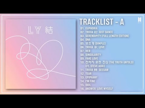 [Full Album] BTS (방탄소년단) - LOVE YOURSELF 結 'Answer' Album — TRACKLIST