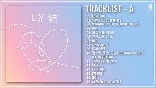 [Full Album] BTS (방탄소년단) - LOVE YOURSELF 結 'Answer' Album — TRACKLIST