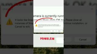 "Snap Camera look like currently running " how to uninstall #shorts #viral screenshot 4