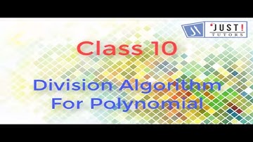 Division algorithm for polynomial
