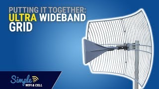 Assembly of the Ultra Wideband Grid Long Range Cellular Antenna 26dB