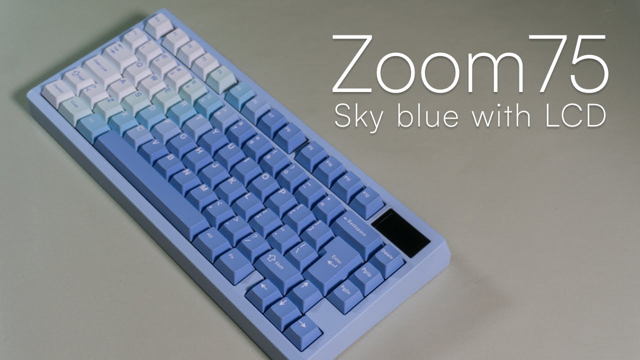 Dreamy winter sky - Zoom75 | Build & Sound Test - YouTube