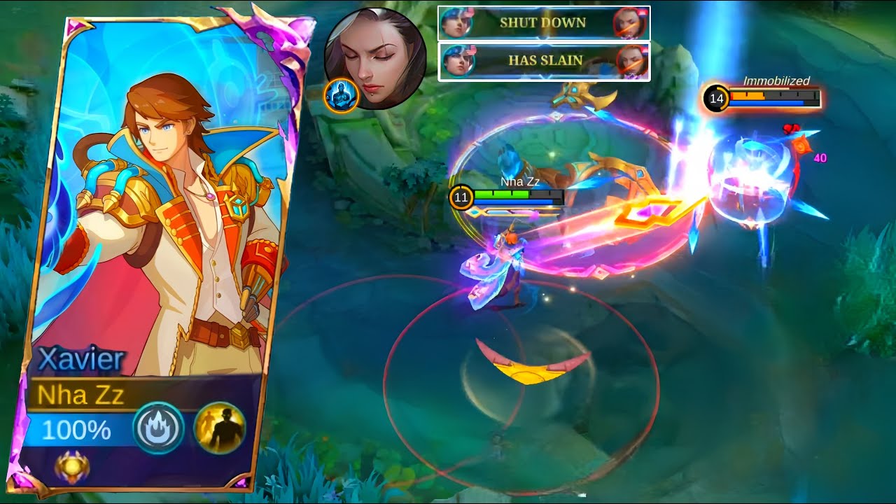 XAVIER VS BENEDETTA EXP LANER FIRST TIME! XAVIER TOP1 GLOBAL BUILD & EMBLEM | MOBILE LEGENDS