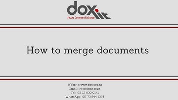 Merging Documents via Doxit