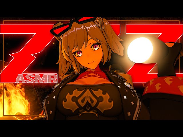 VR ASMR | 🥵🔥 Burnice gets you hot and steamy 🔥🥵 [Light Following] [Warm Hands] [Fast Tapping]