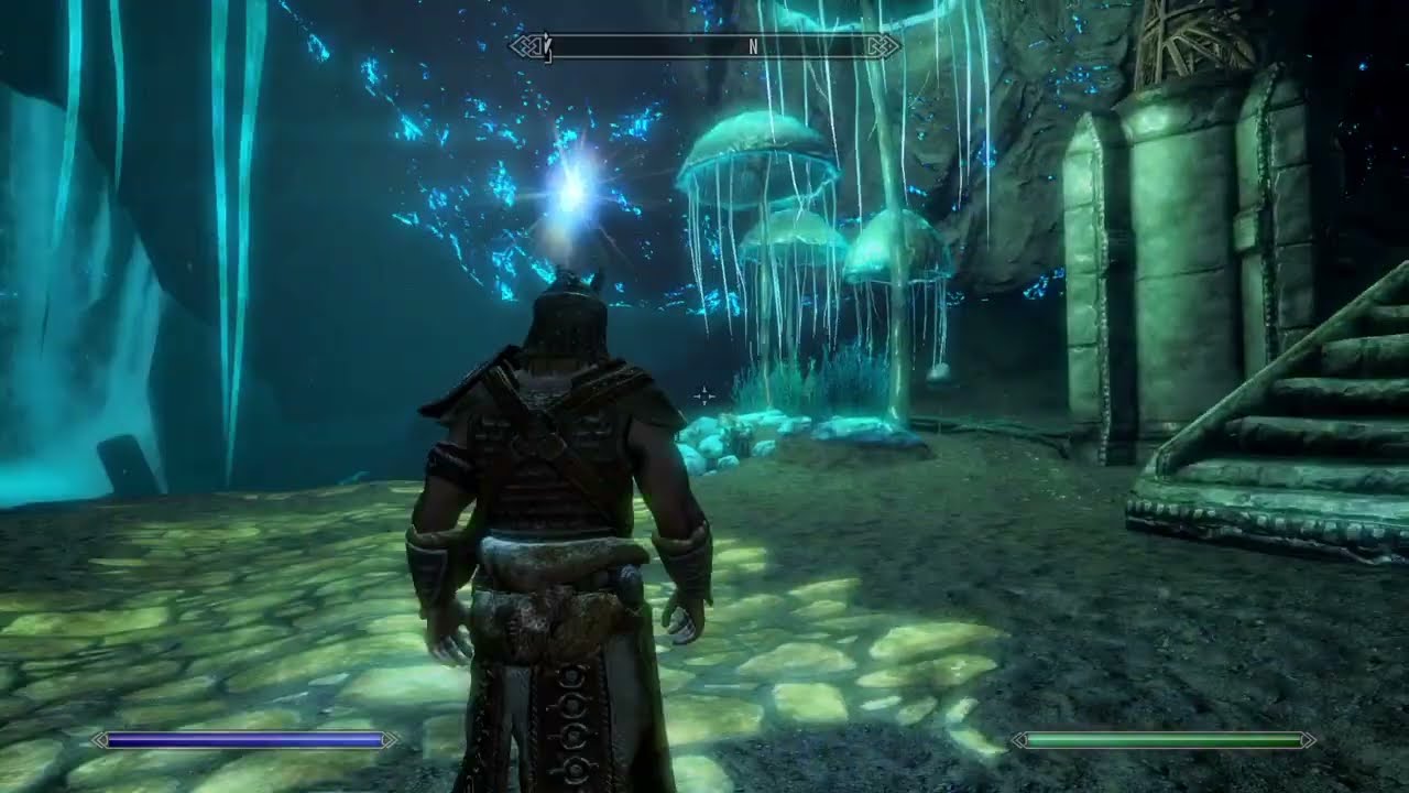 SKYRIM - DARKEST DEPTHS (Underground Fish By Hand) Walkthrough Commentary