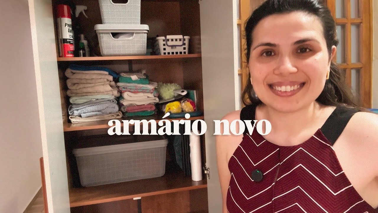 Organizando o Armário da Lavanderia | Antes e Depois