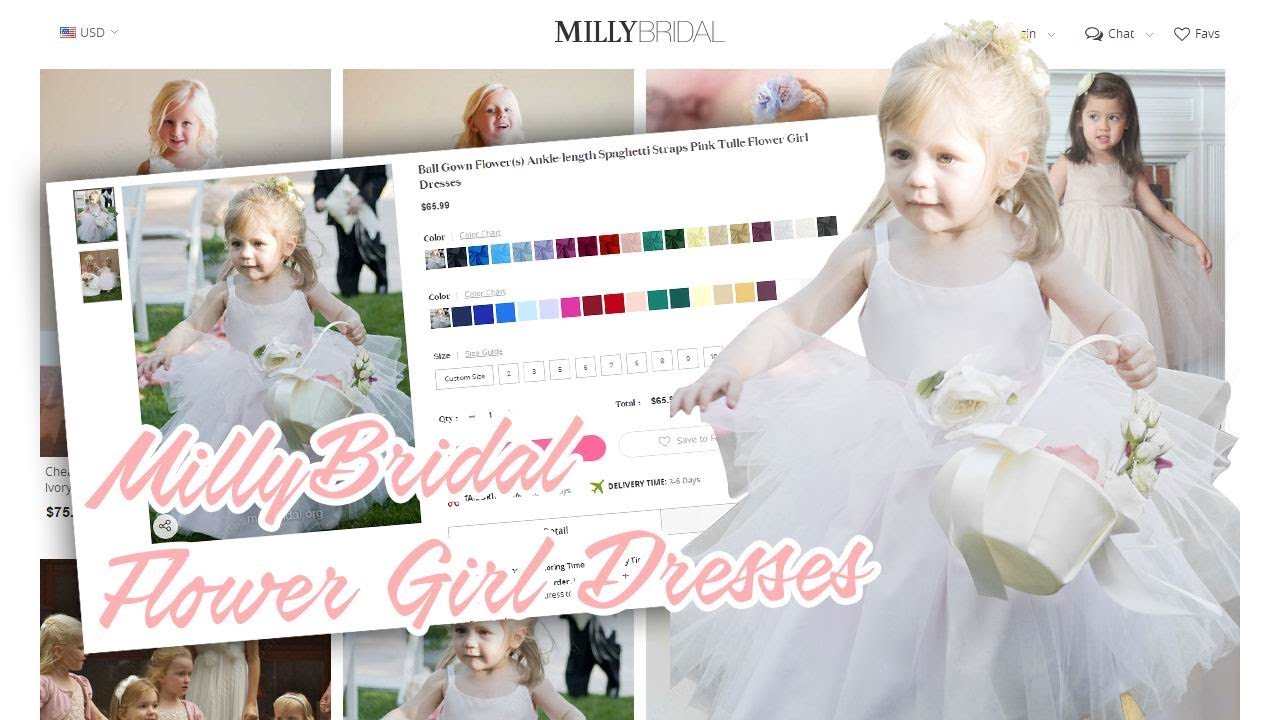 Flower Girl Dresses | Affordable Dresses For Flower Girl | Kids Evening Dresses From Millybridal.org