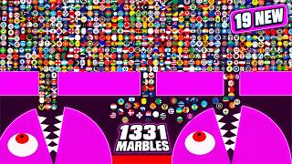 1331 Country Marbles vs The Wall! 🌍 Marble Race