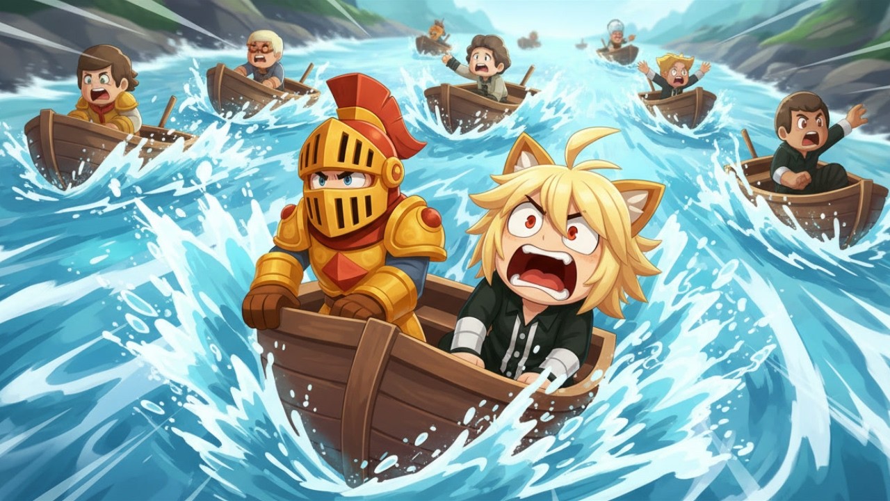 El viaje en bote más EXTREMO 😱 Momentos graciosos en Roblox