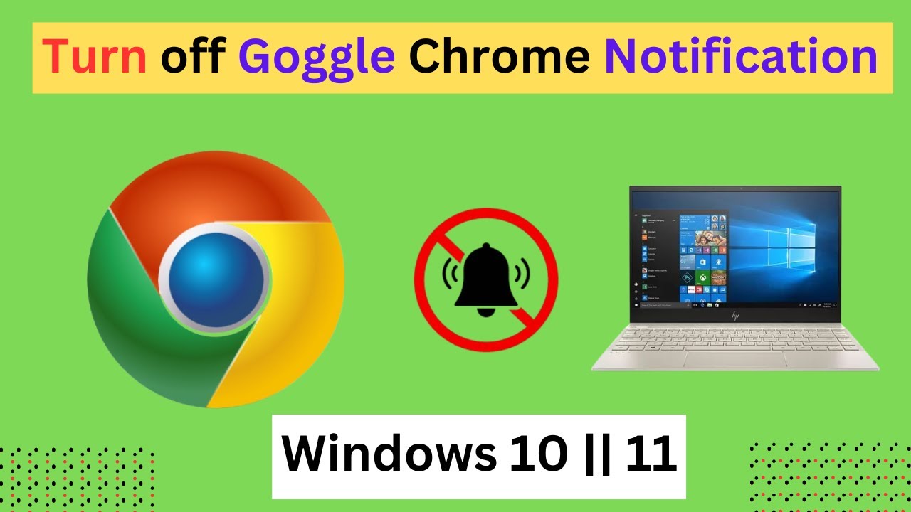How to Turn off Goggle Chrome notifications in Laptop || Computer (2024 ...