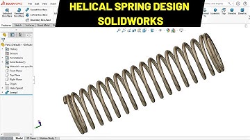 3D Spring SOLIDWORKS Design Tutorial | Robo CAD