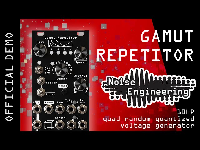 Gamut Repetitor quad random quantized voltage generator from Noise