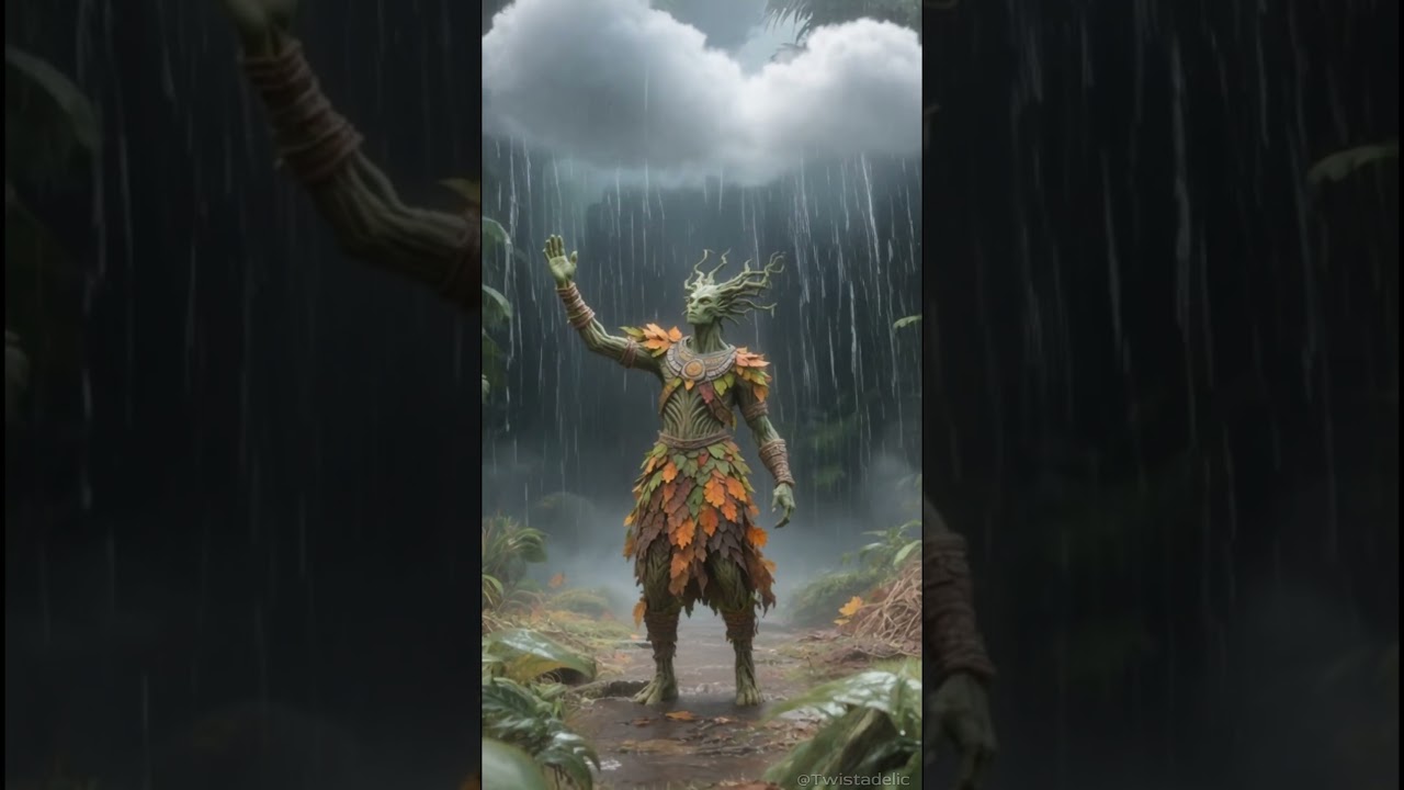 Mayan God Chaac Returns as a Dryad | Cinematic AI Fantasy Short 🌧️