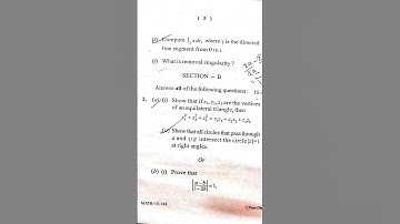 PG 1st sem math complex analysis 2024 Question paper 🗞️#math#berhampur university