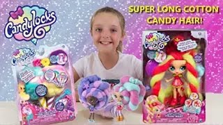 Candylocks Cotton Candy Hair Mystery Dolls Unboxing