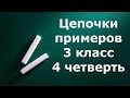 Математический диктант &quot;Цепочки примеров&quot; 3 класс 4 четверть