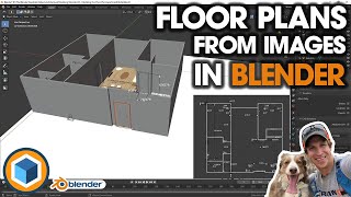 Modeling FLOOR PLANS From IMAGES in Blender! Step by Step Tutorial PART 1