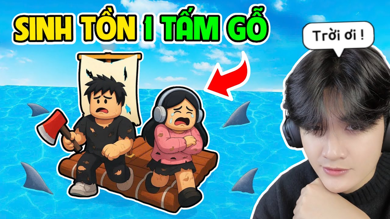 BEDY VÀ MEO SINH TỒN SIÊU KHÓ TRÊN 1 TẤM GỖ Ở GIỮA ĐẠI DƯƠNG | ROBLOX