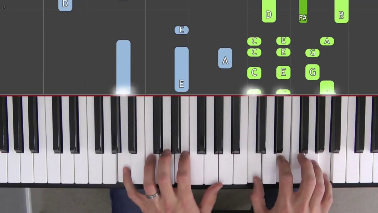 REM Electrolite Piano Tutorial YouTube