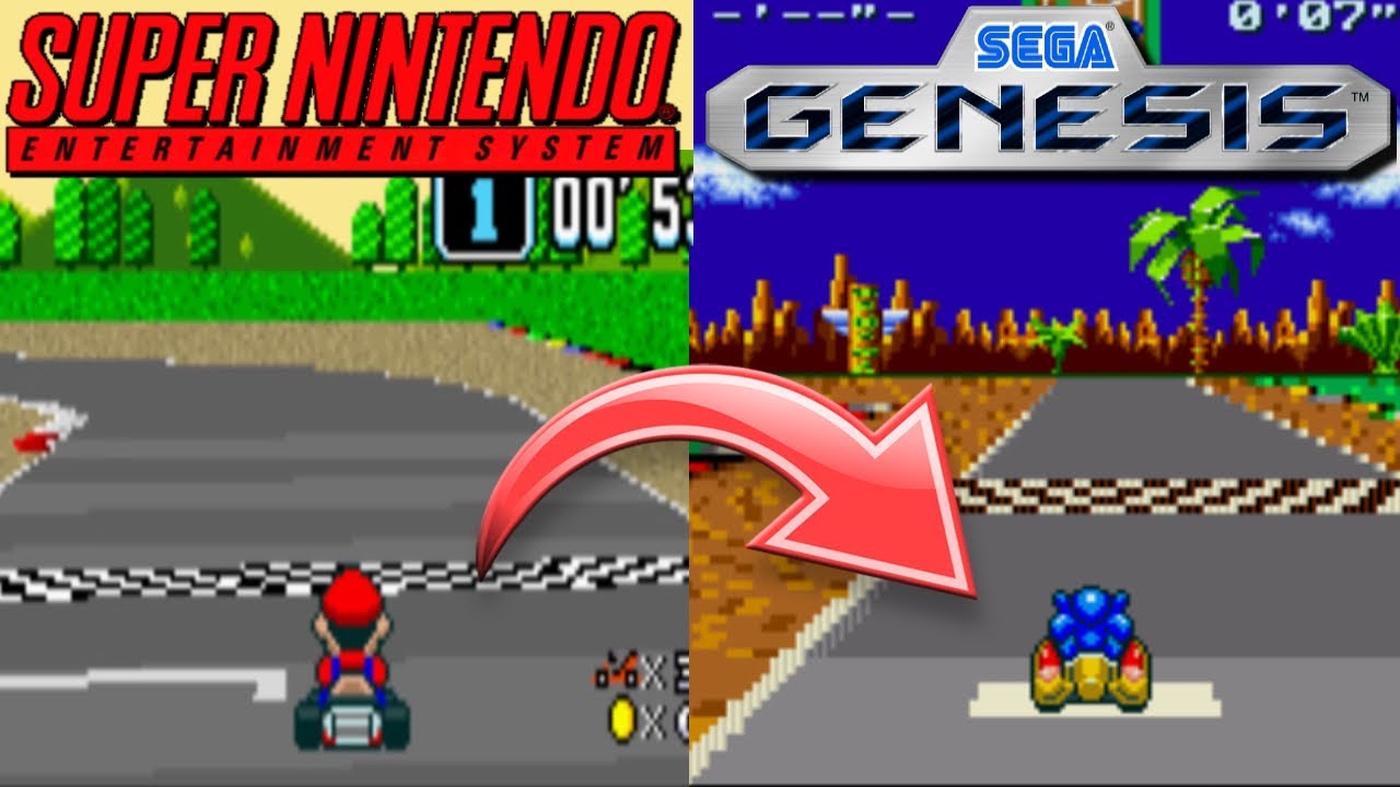 SUPER MARIO KART ES POSIBLE EN SEGA GENESIS!!! (Modo 7 - SNES - F Zero - Mega Drive) (+ROM)